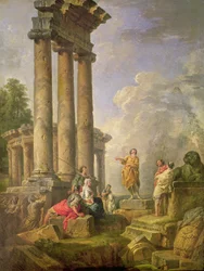 Ruínas com São Paulo a pregar, 1735